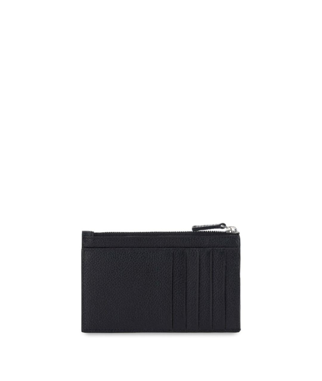 BALENCIAGA Черный кожаный кардхолдер, фото 3