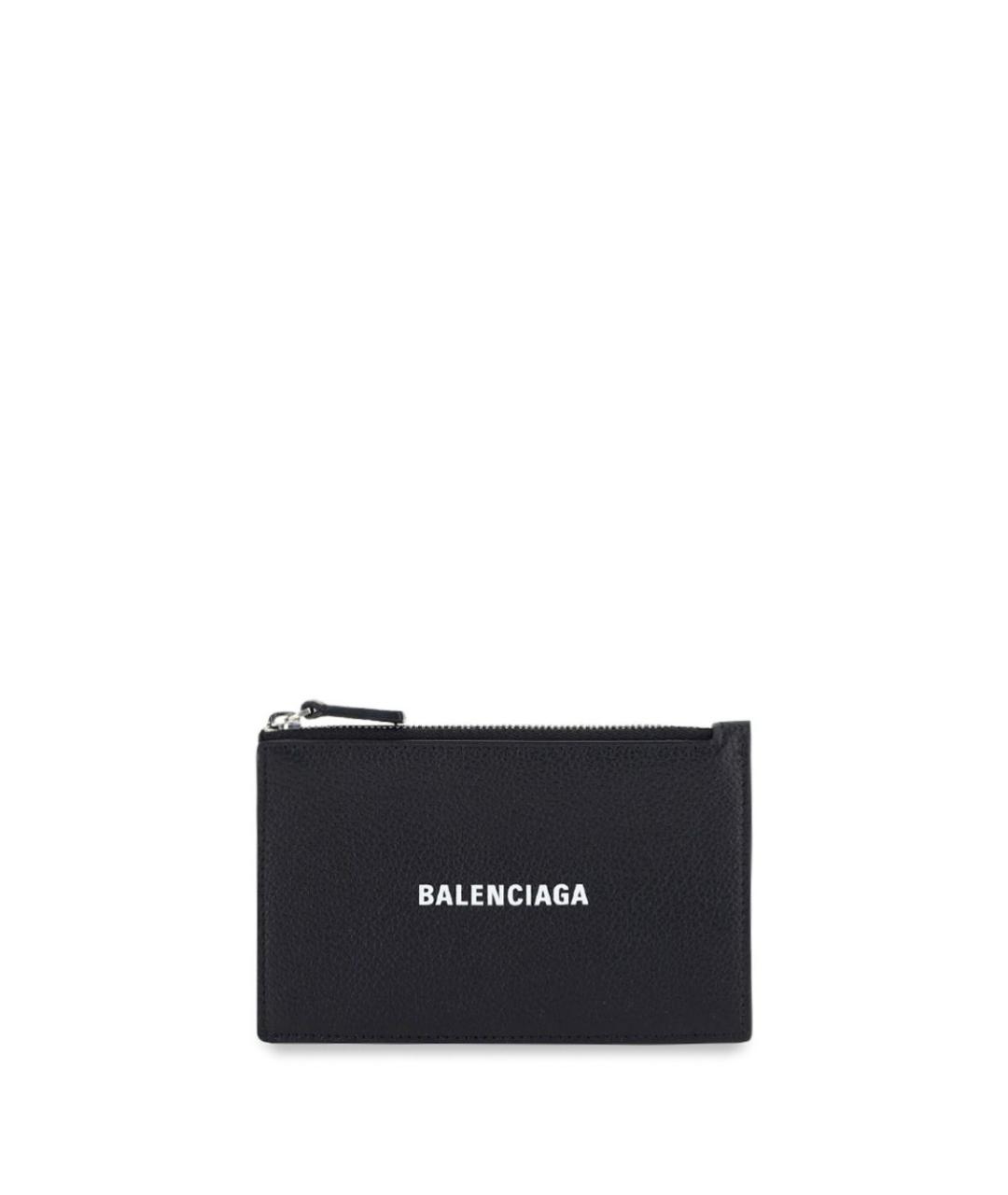 BALENCIAGA Черный кожаный кардхолдер, фото 1