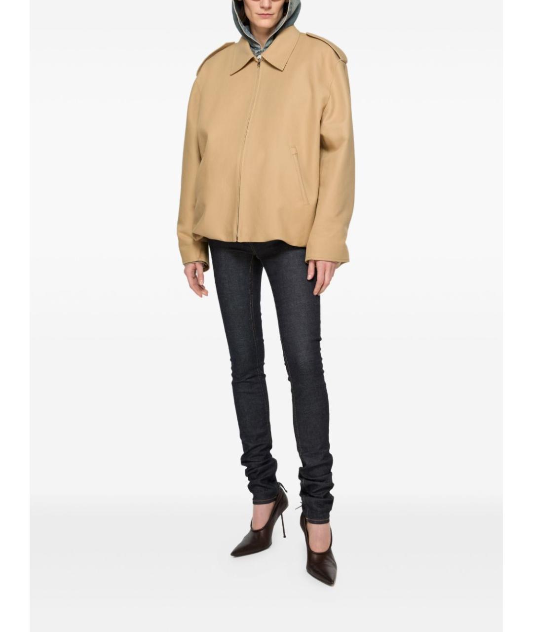 ACNE STUDIOS Бежевая хлопковая куртка, фото 4