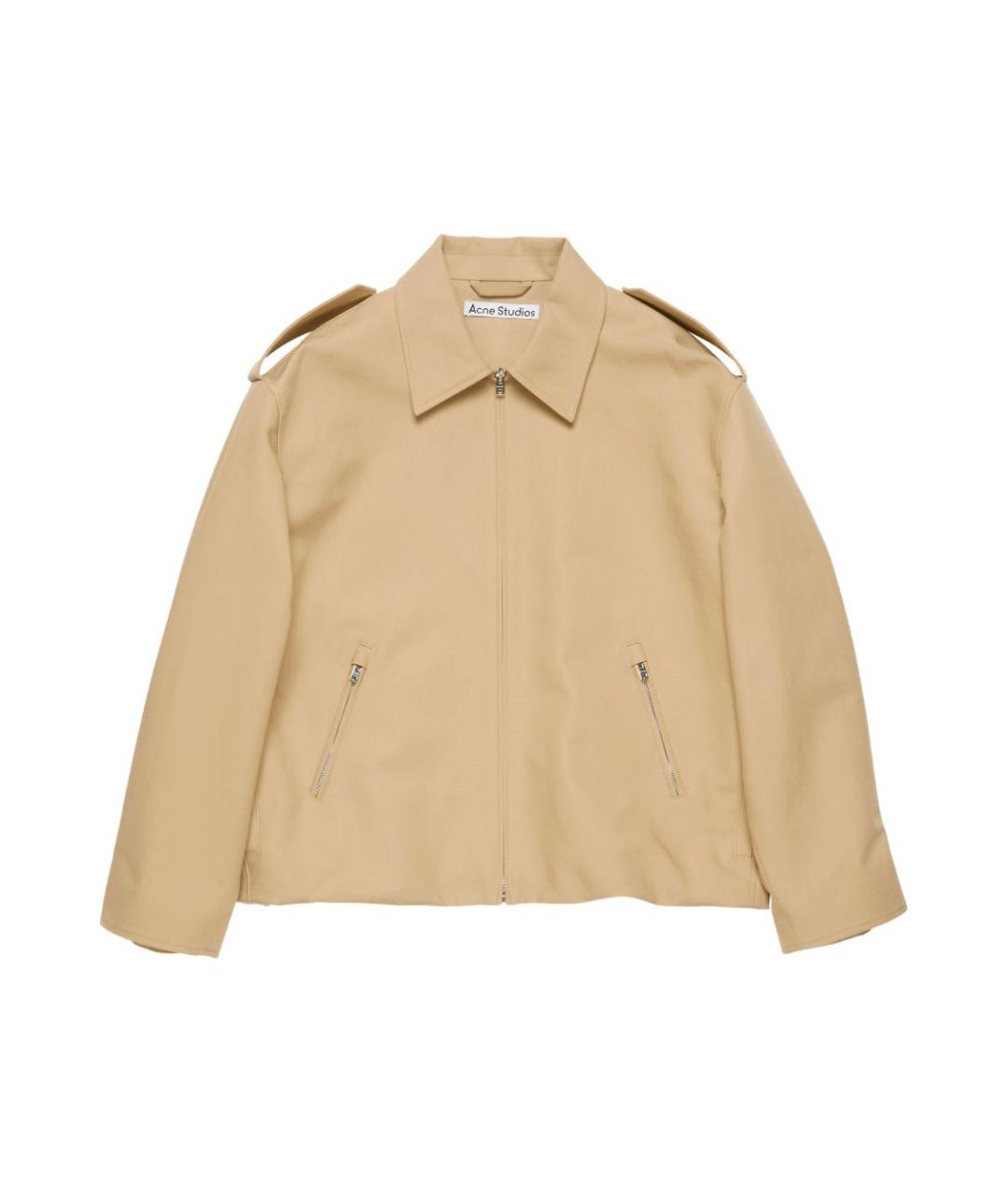 ACNE STUDIOS Бежевая хлопковая куртка, фото 1