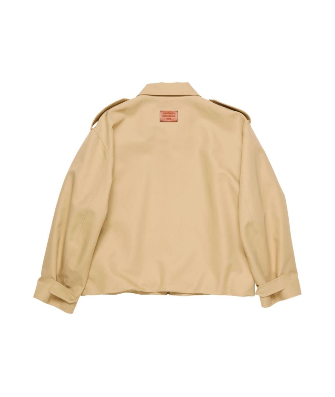 ACNE STUDIOS Бежевая хлопковая куртка, фото 6