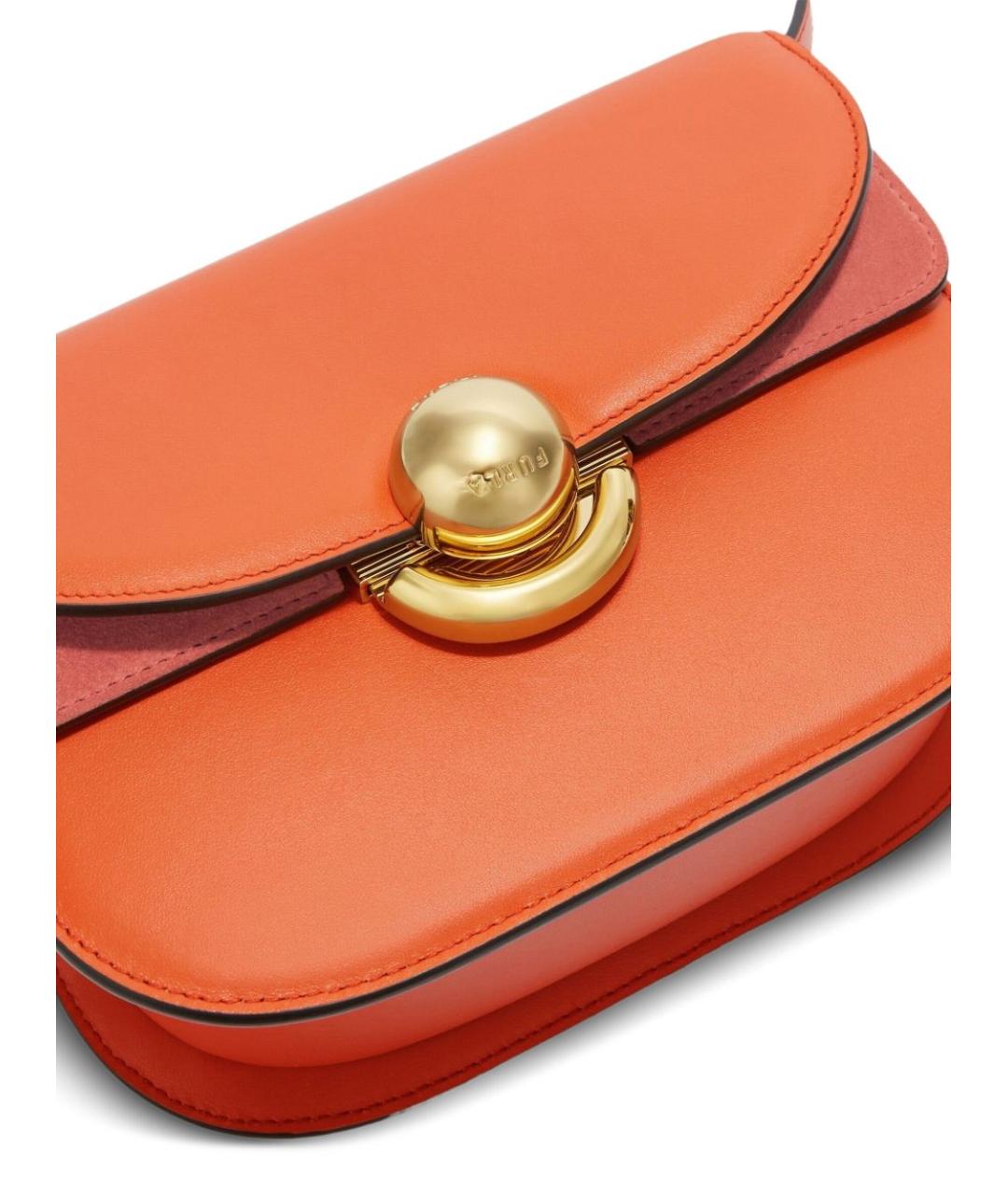 FURLA Оранжевая кожаная сумка тоут, фото 7