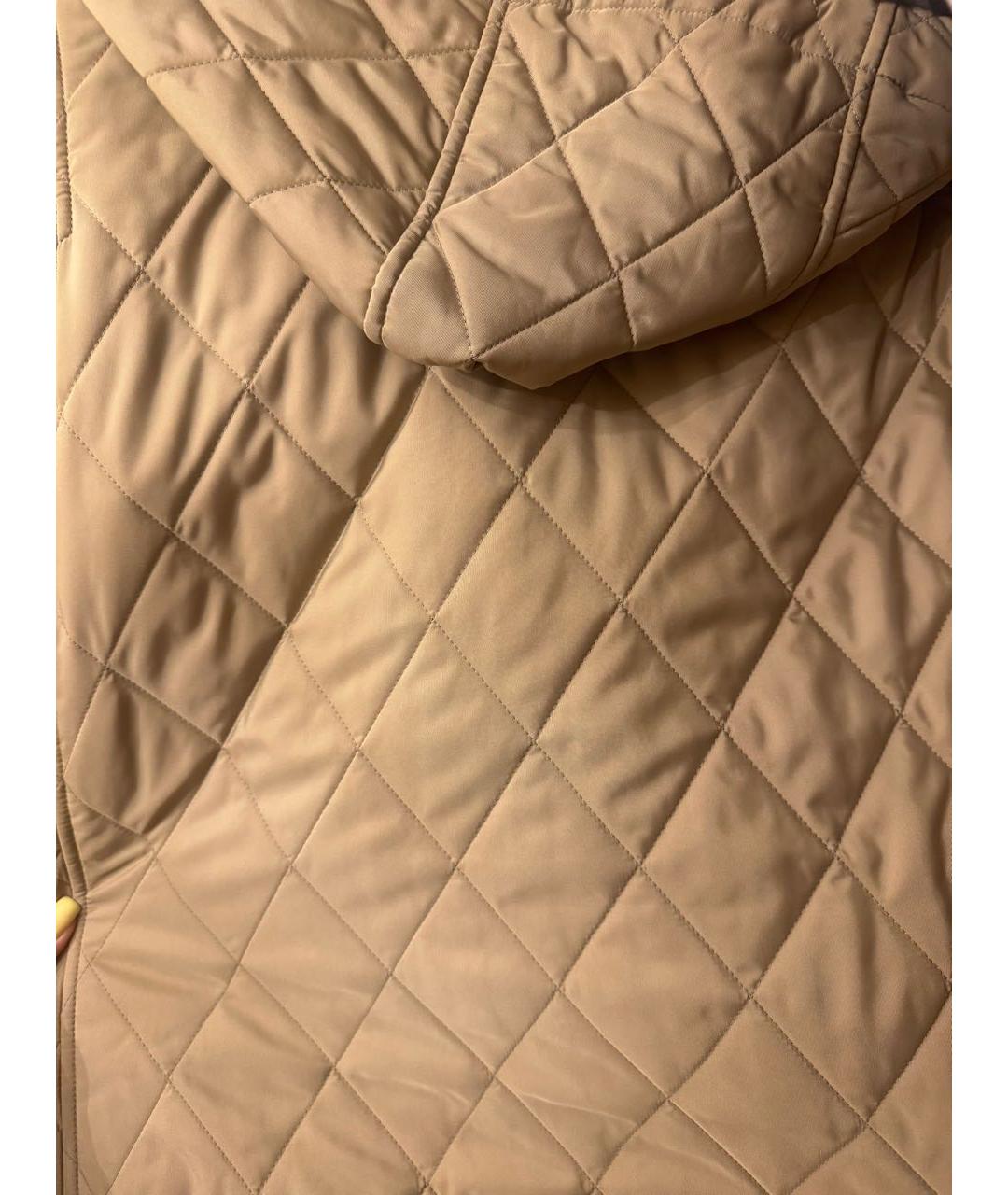 BURBERRY Бежевая полиамидовая куртка, фото 6