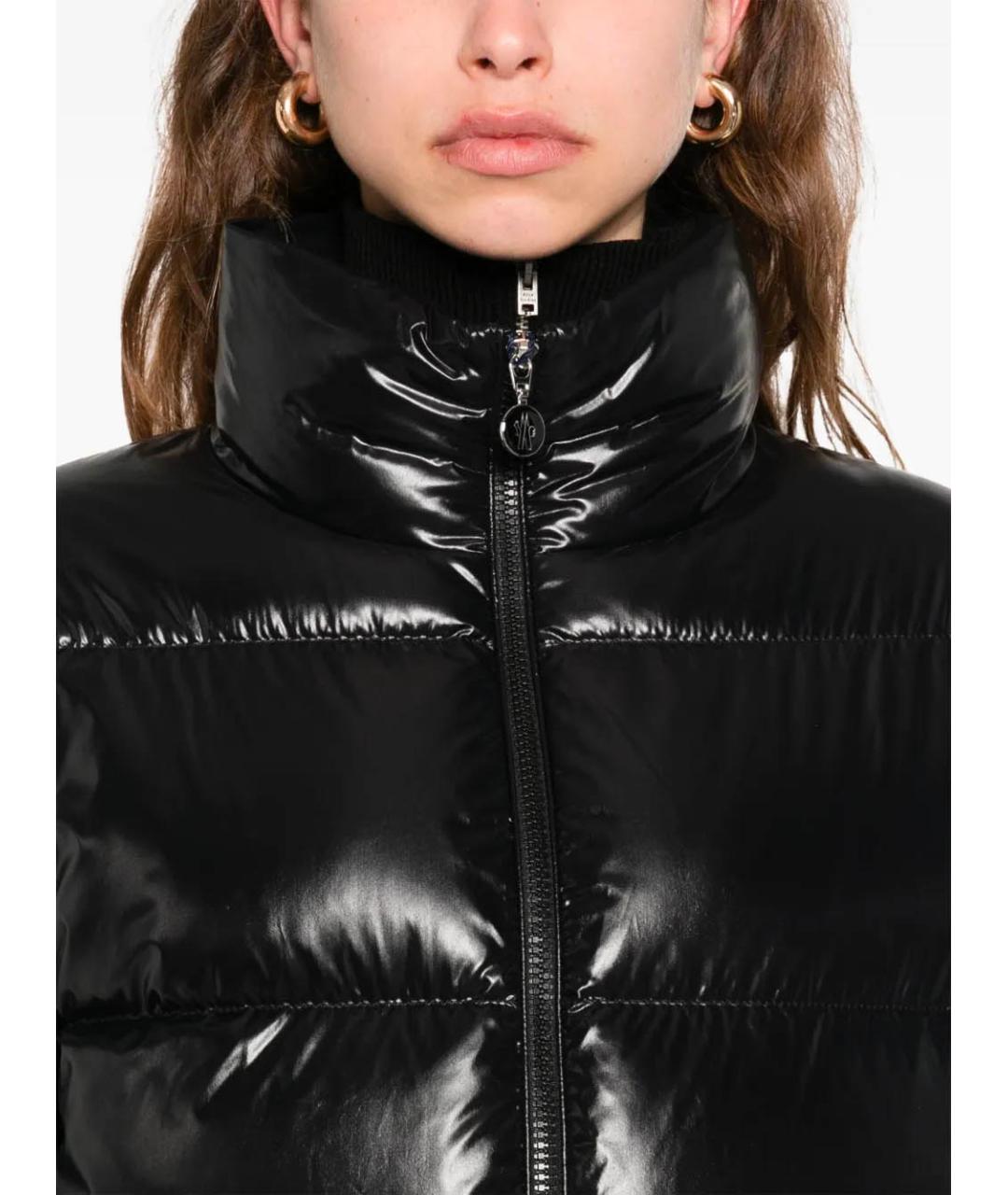MONCLER Черный пуховик, фото 5