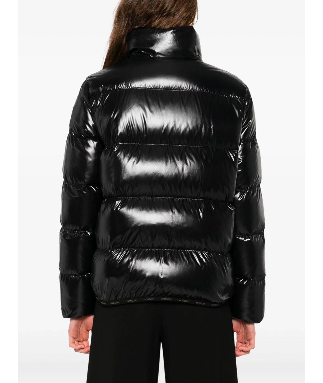 MONCLER Черный пуховик, фото 4