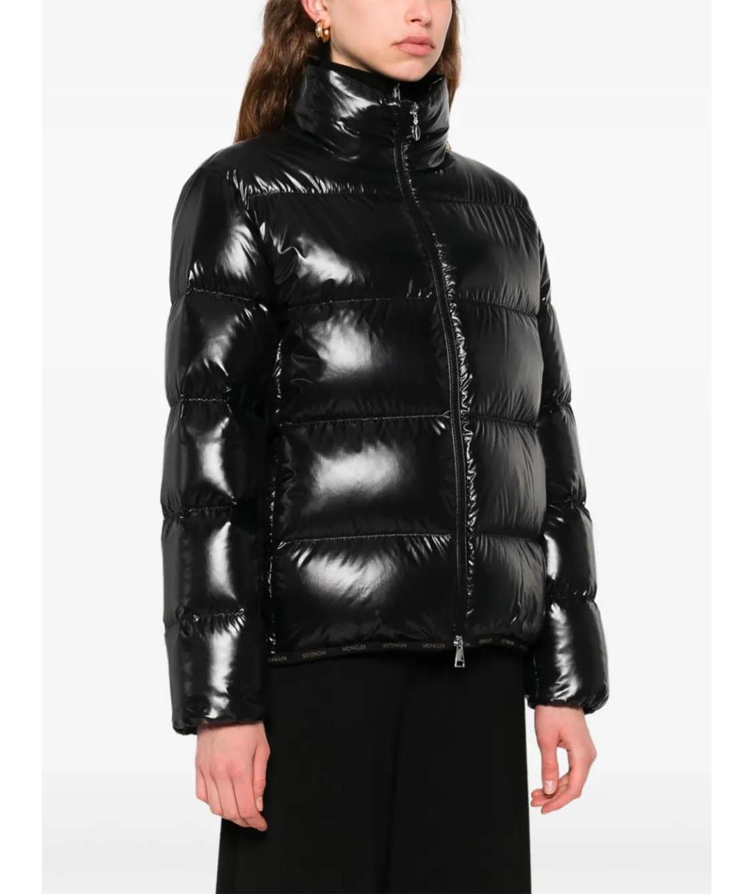 MONCLER Черный пуховик, фото 3