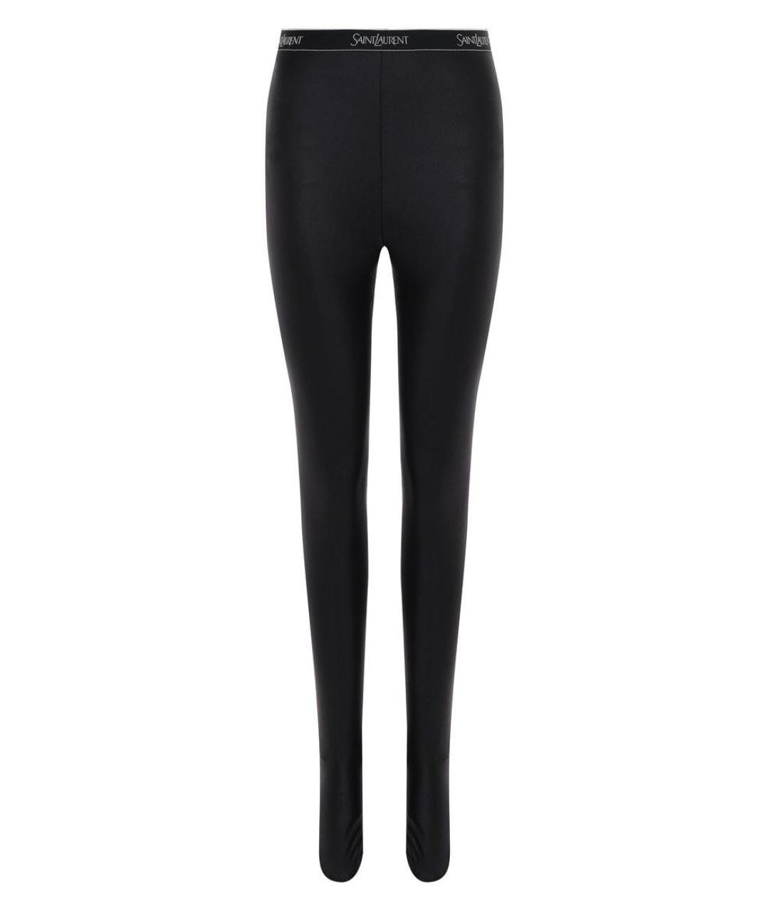 SAINT LAURENT Черные леггинсы и велосипедки, фото 1