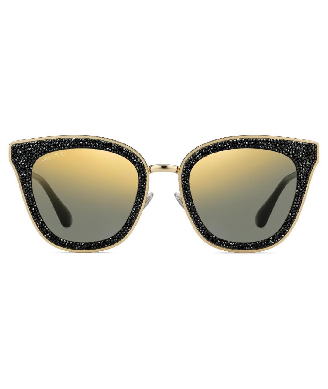 JIMMY CHOO Черные металлические солнцезащитные очки, фото 2