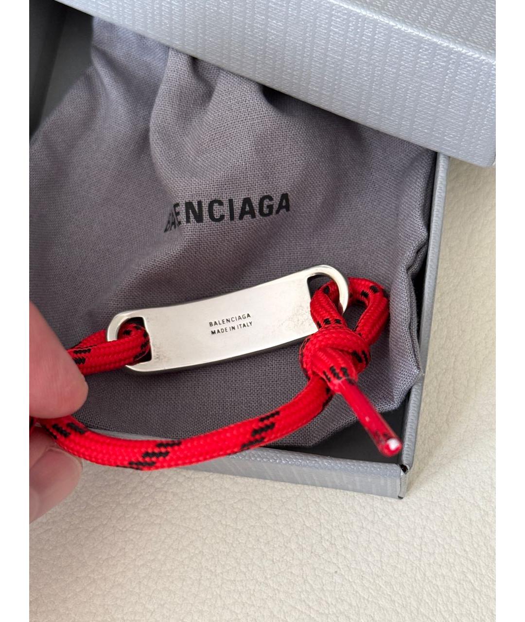 BALENCIAGA Красный браслет, фото 5