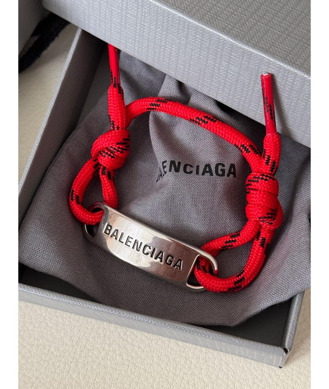 BALENCIAGA Красный браслет, фото 3