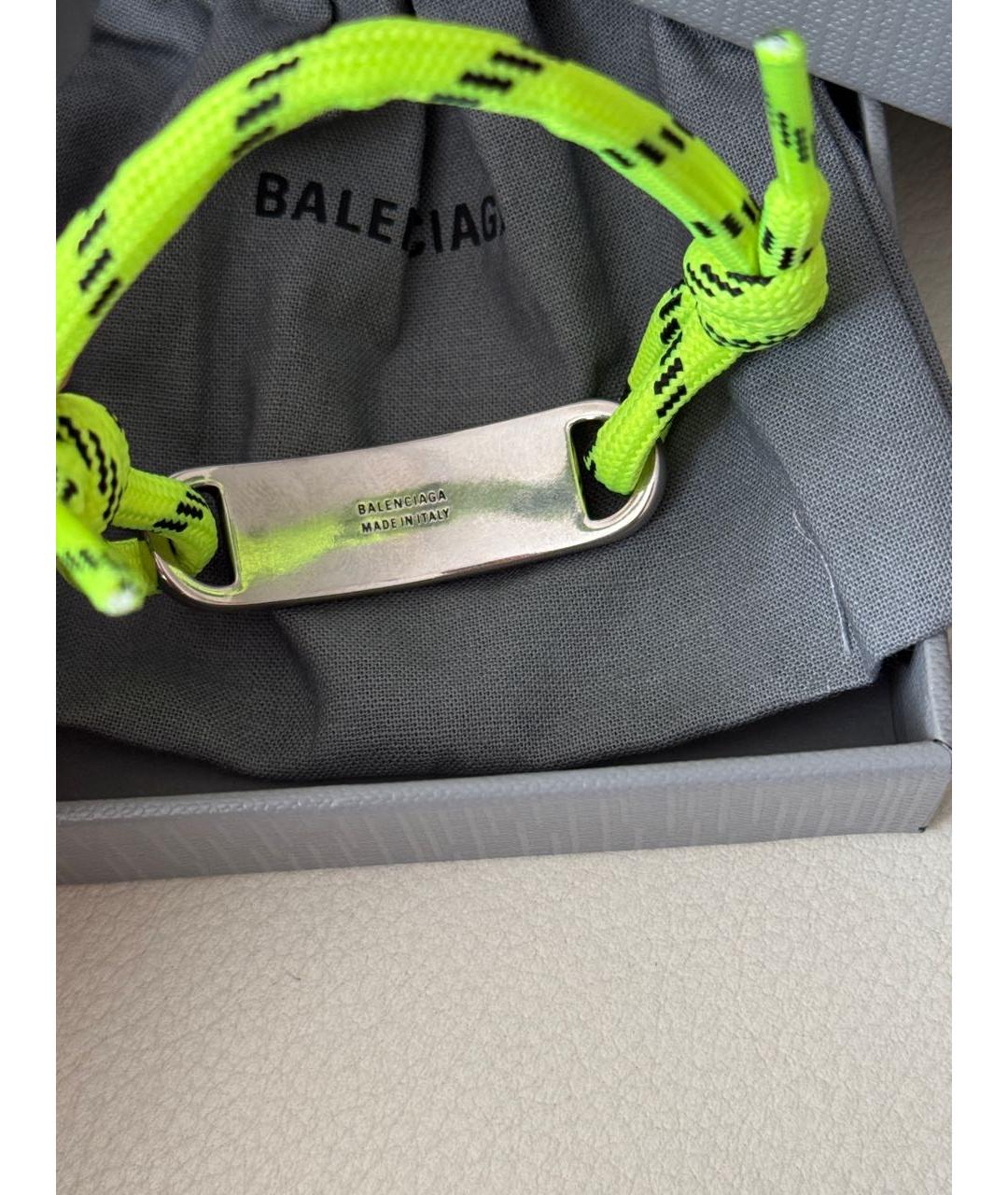 BALENCIAGA Салатовый браслет, фото 3