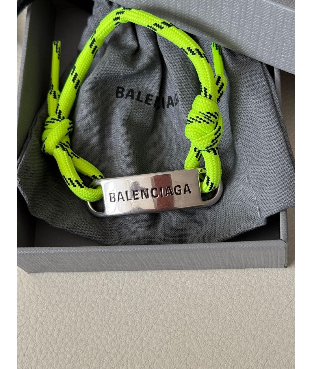 BALENCIAGA Салатовый браслет, фото 2