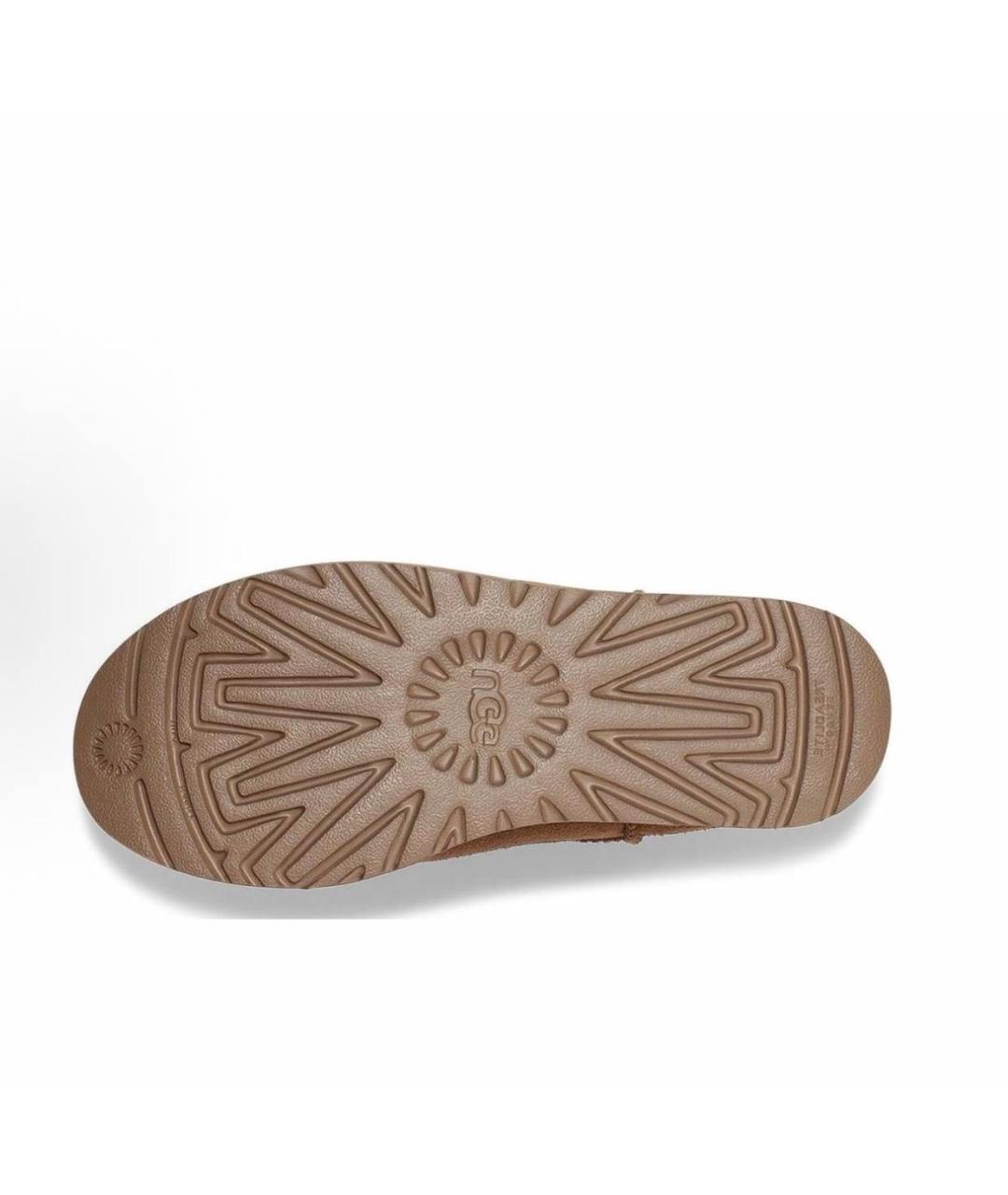 UGG AUSTRALIA Горчичные замшевые ботинки, фото 4