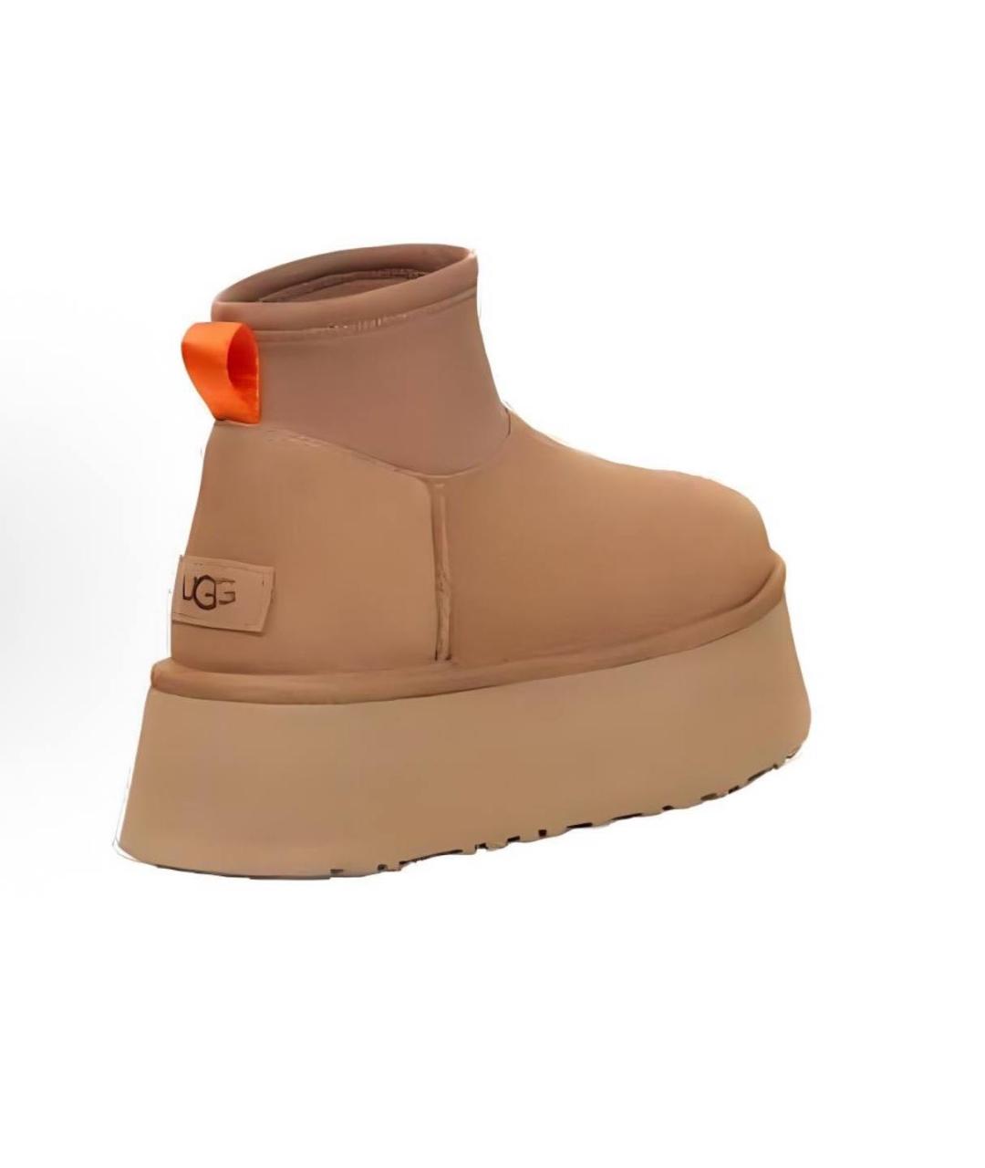 UGG AUSTRALIA Горчичные замшевые ботинки, фото 4