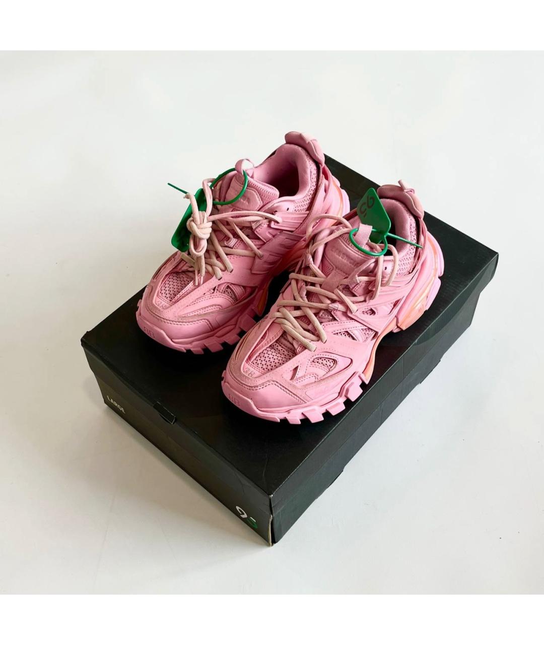 BALENCIAGA Розовые кожаные кроссовки, фото 2