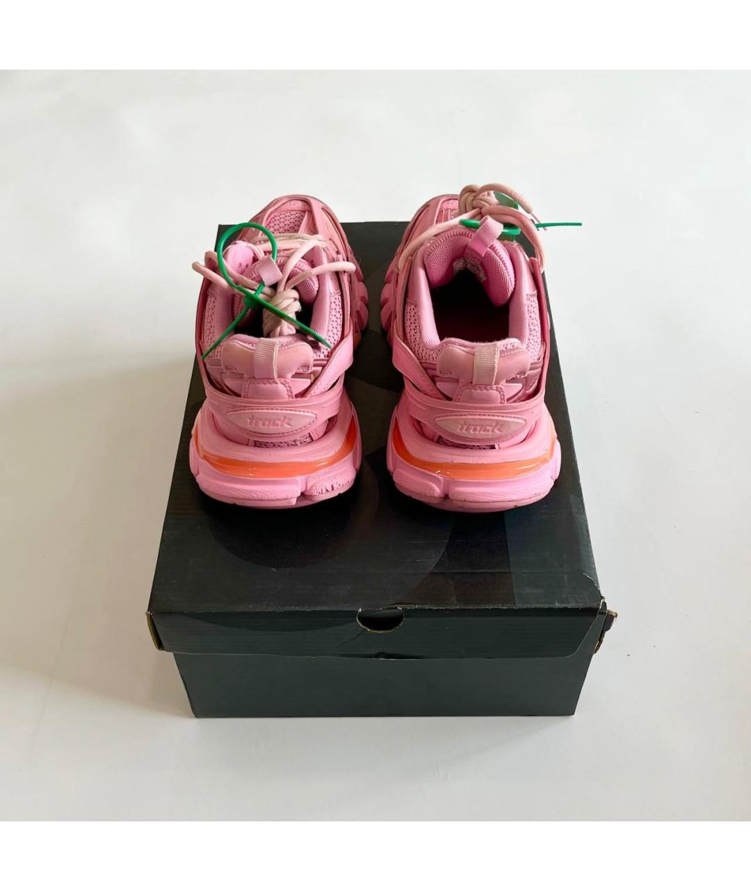 BALENCIAGA Розовые кожаные кроссовки, фото 6