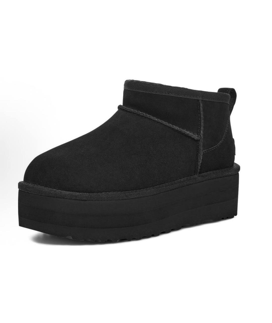 UGG AUSTRALIA Черные замшевые ботинки, фото 2