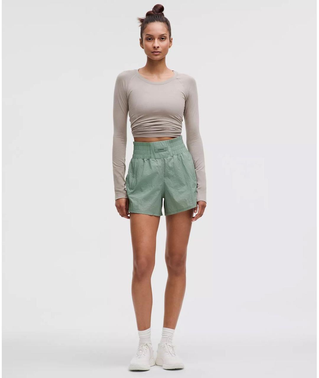 Lululemon Зеленые спортивные брюки и шорты, фото 3