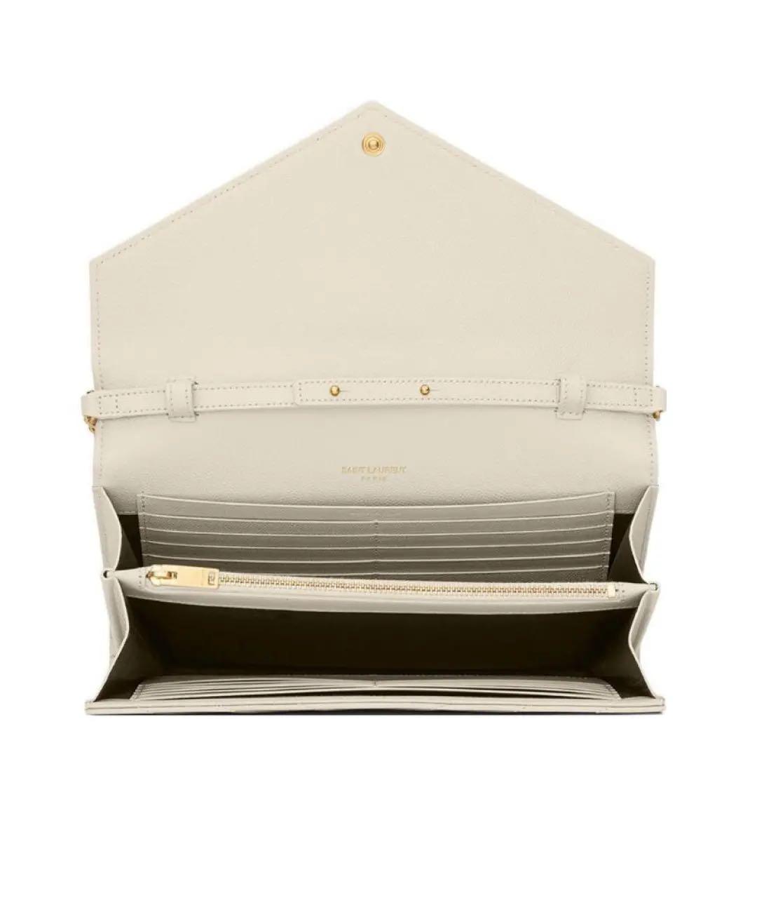 SAINT LAURENT Белая сумка через плечо, фото 4