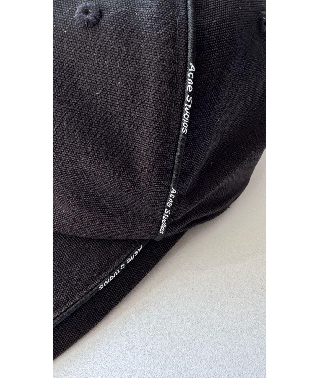 ACNE STUDIOS Черная хлопковая кепка/бейсболка, фото 4