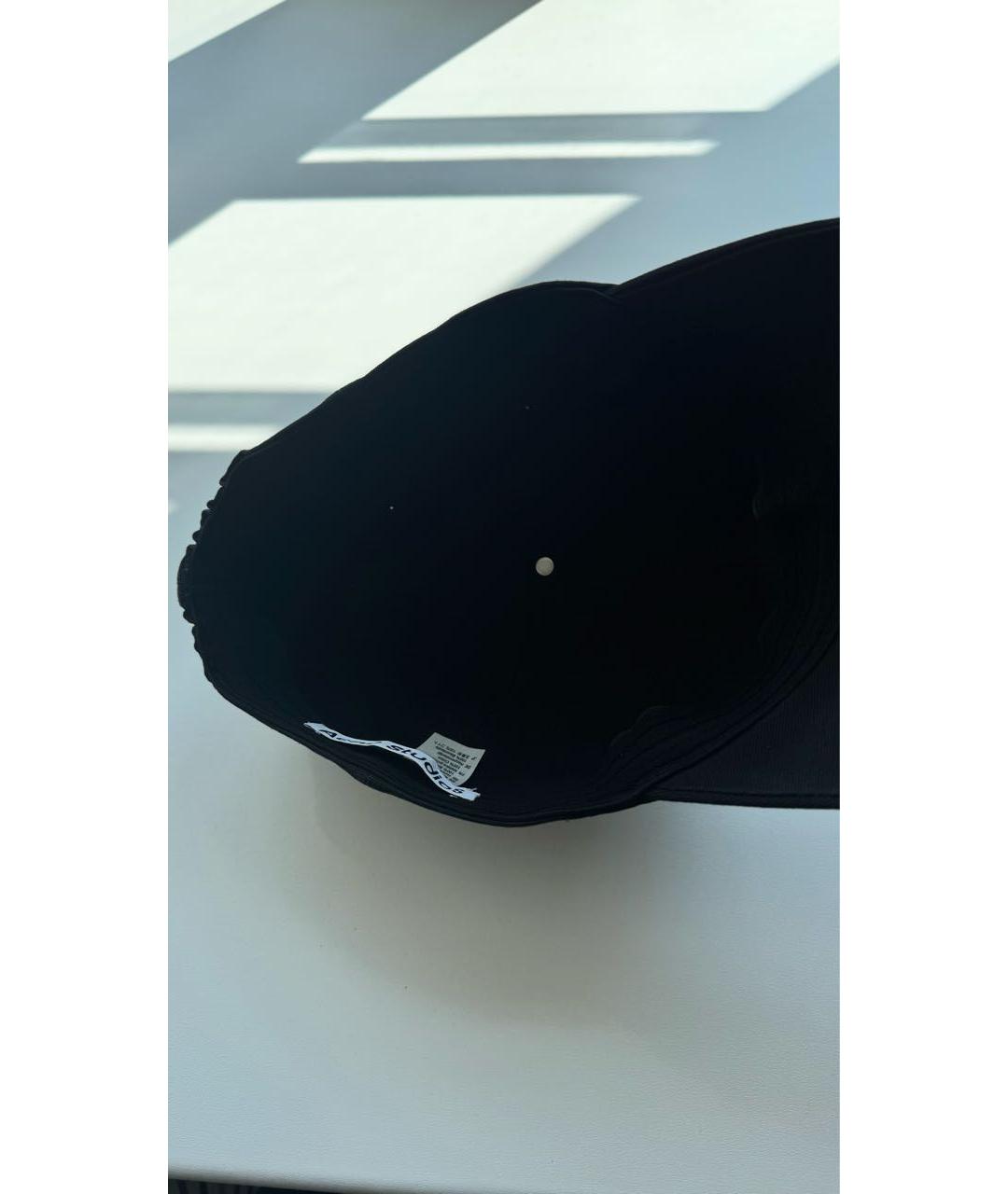 ACNE STUDIOS Черная хлопковая кепка/бейсболка, фото 5