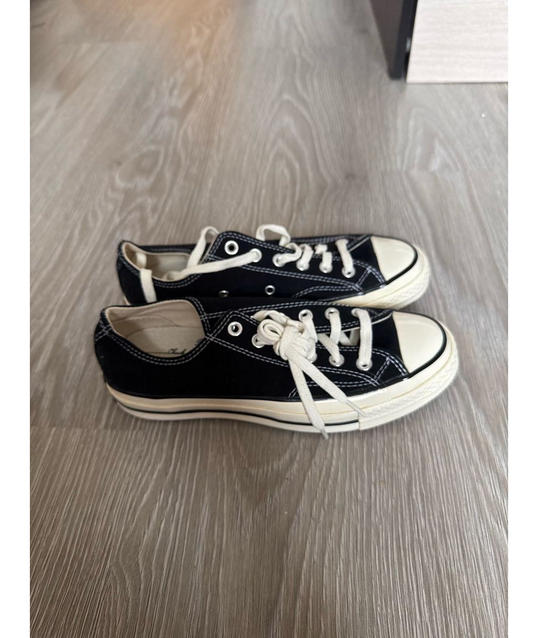 CONVERSE Черные текстильные кеды, фото 4