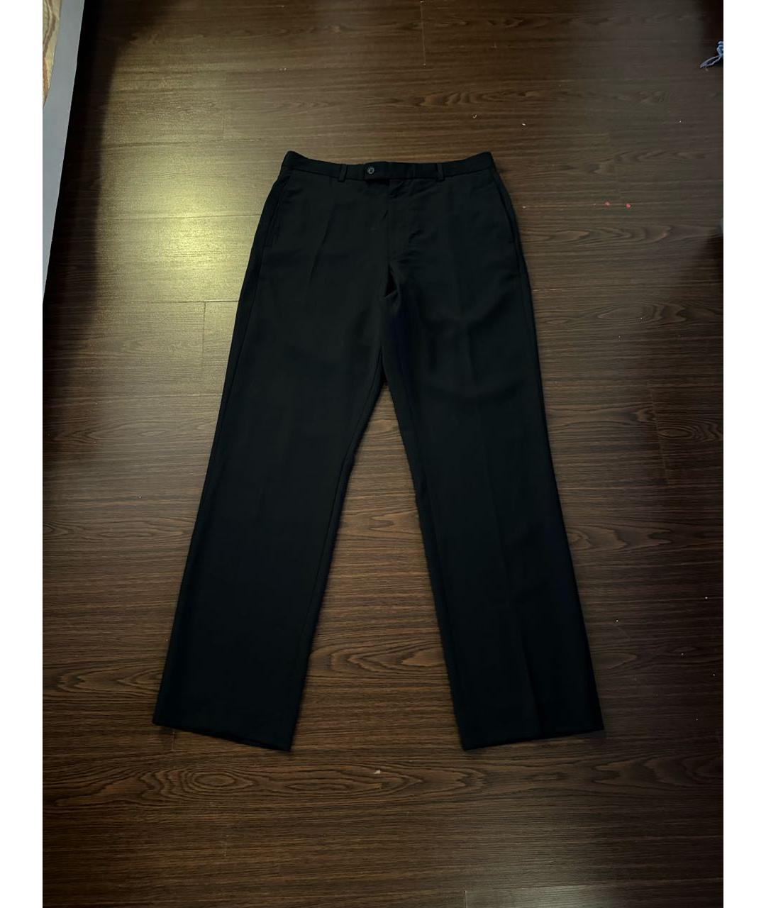 SAINT LAURENT Черные шерстяные классические брюки, фото 6