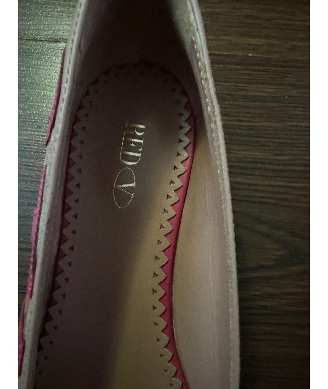VALENTINO Розовые кожаные балетки, фото 6