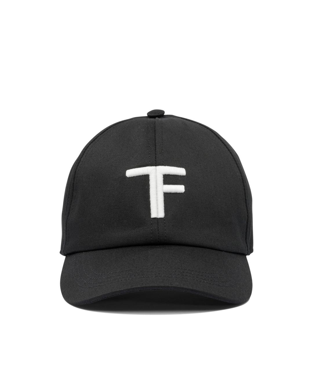 TOM FORD Черная хлопковая кепка/бейсболка, фото 1