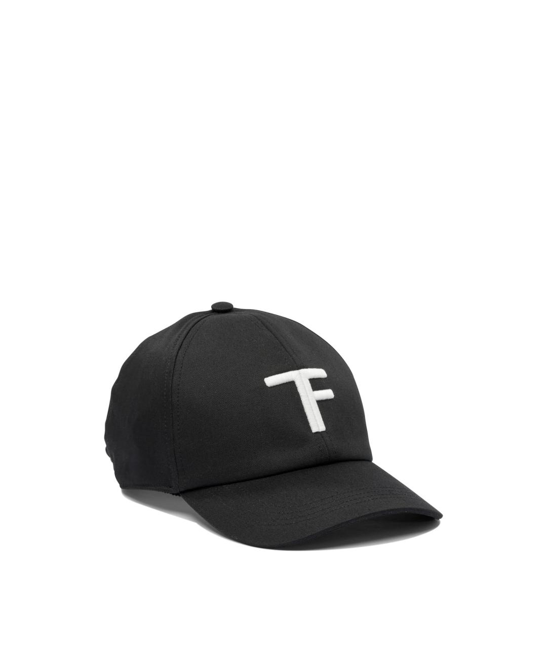 TOM FORD Черная хлопковая кепка/бейсболка, фото 2