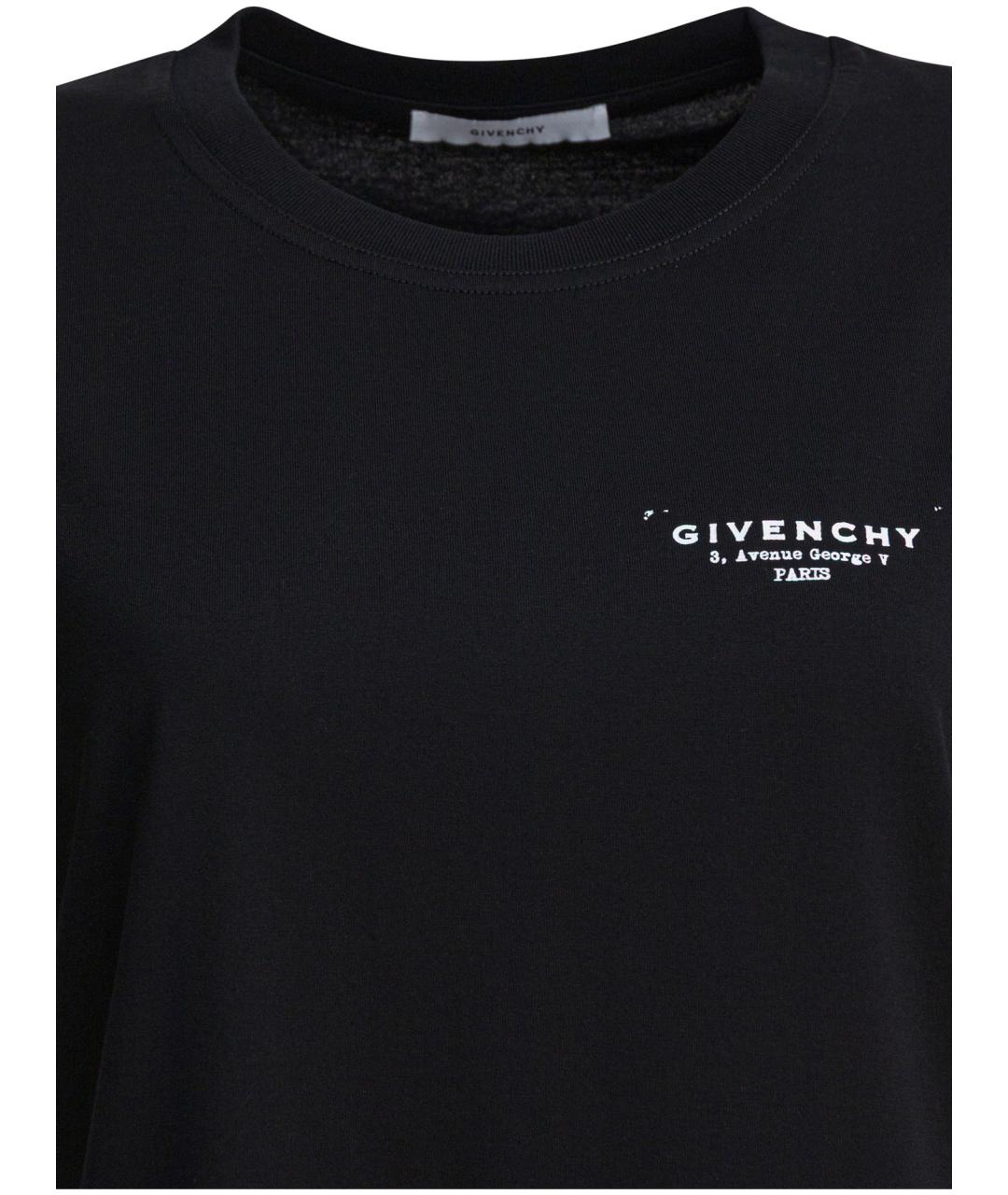 GIVENCHY Черная хлопковая футболка, фото 3
