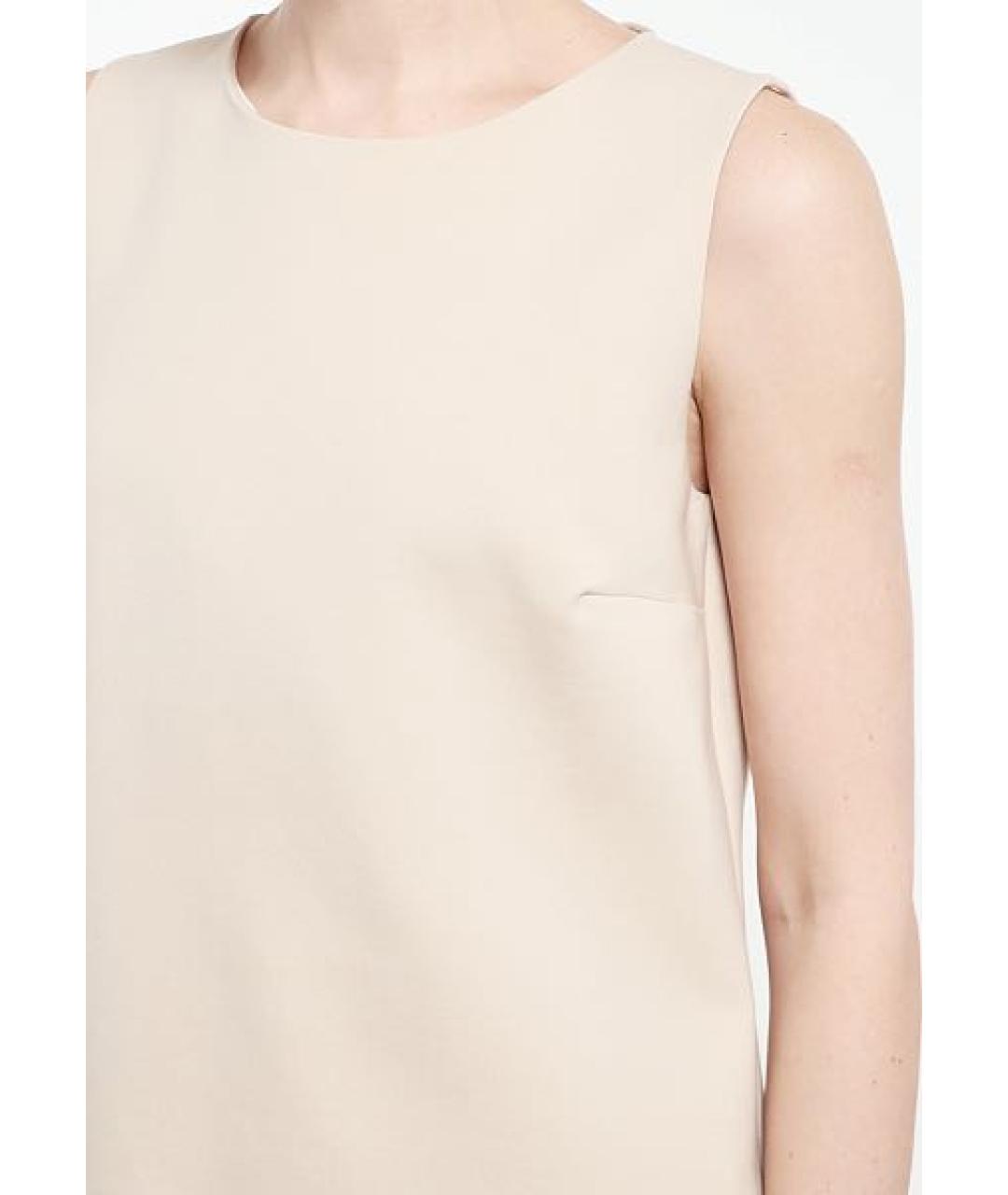 MAX MARA Бежевая шерстяная футболка, фото 8