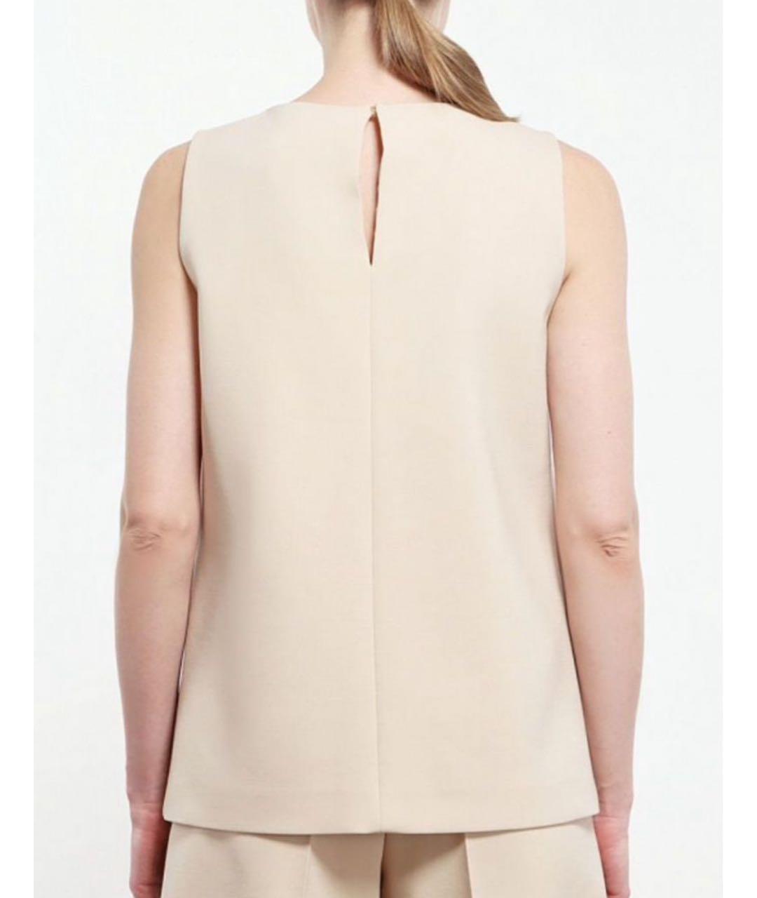 MAX MARA Бежевая шерстяная футболка, фото 2