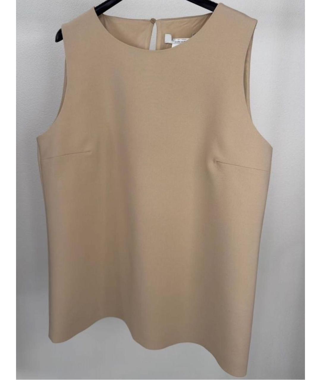MAX MARA Бежевая шерстяная футболка, фото 6
