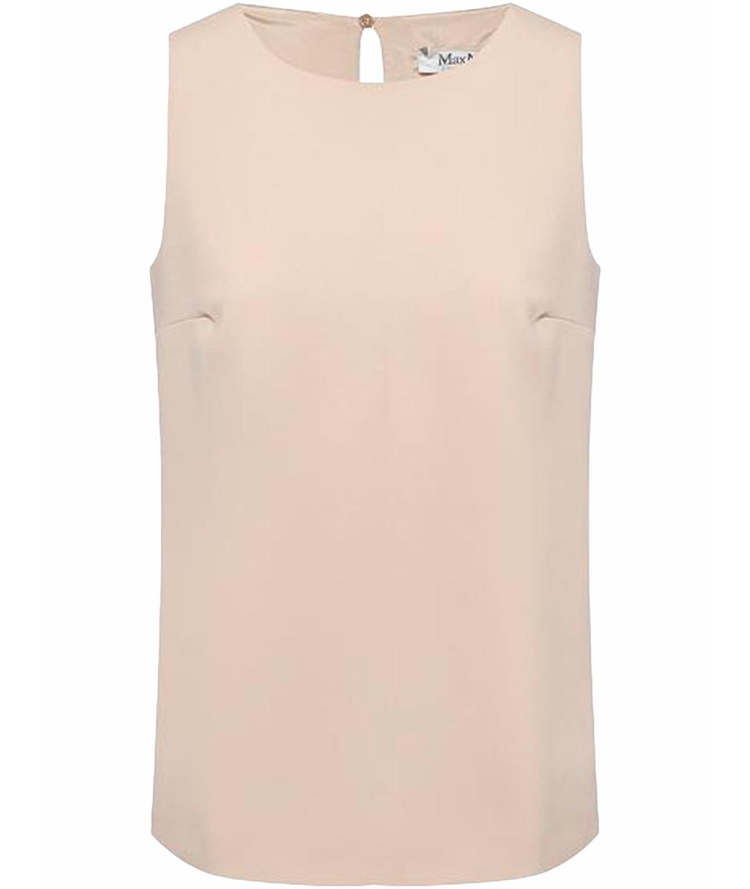 MAX MARA Бежевая шерстяная футболка, фото 1