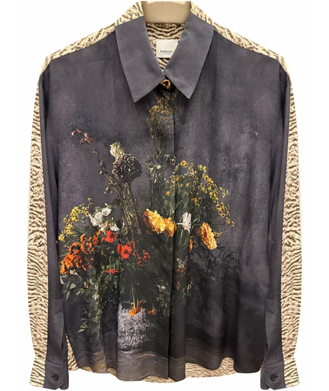 BURBERRY Мульти шелковая блузы, фото 1