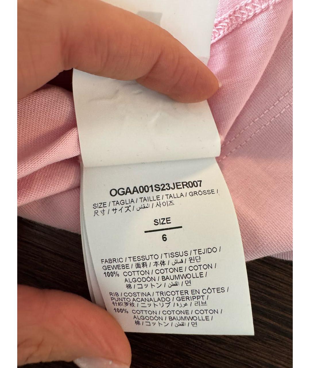 OFF-WHITE Розовый хлопковый детская футболка / топ, фото 4
