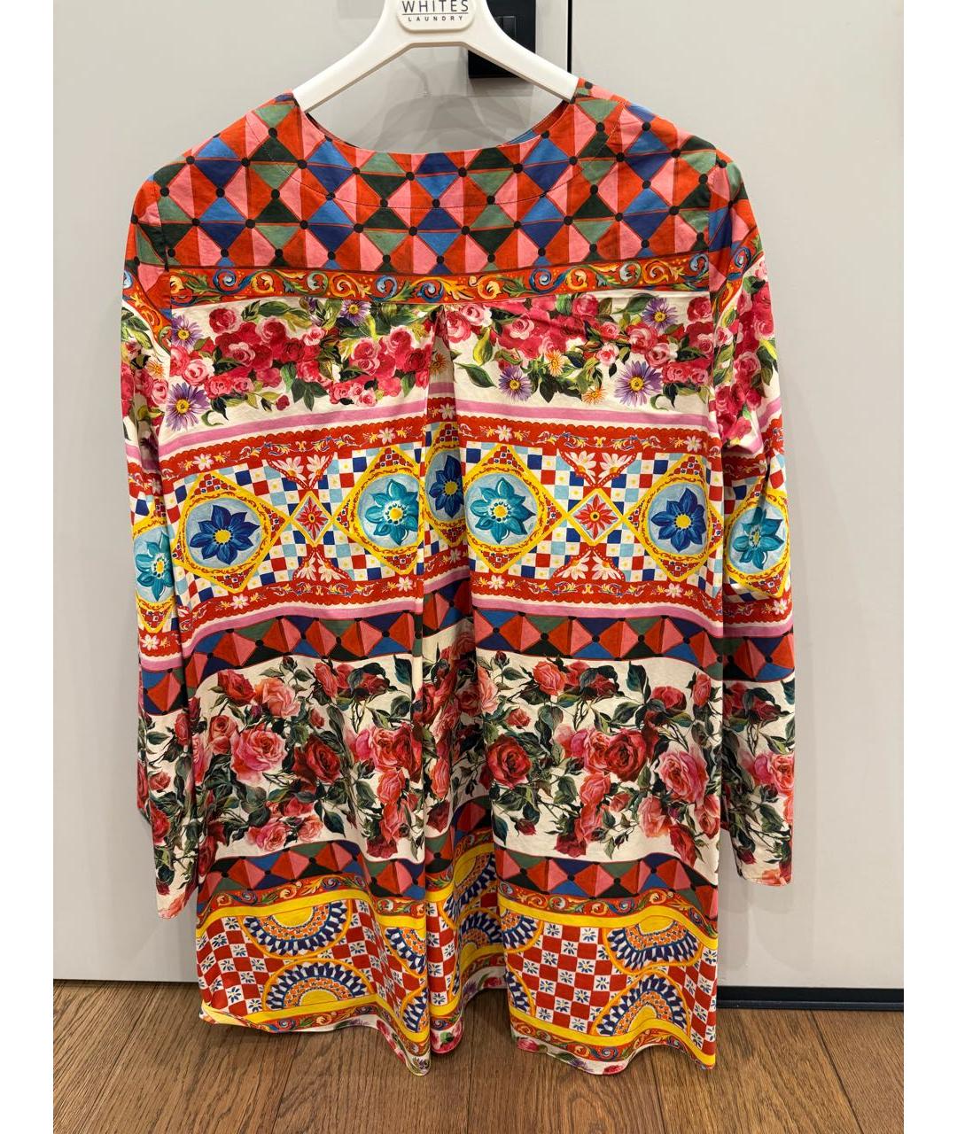 DOLCE&GABBANA Мульти хлопковое повседневное платье, фото 2