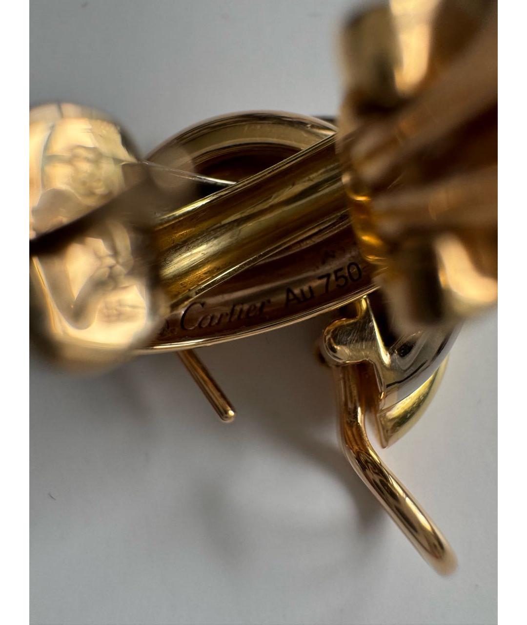 CARTIER Золотые серьги из желтого золота, фото 5