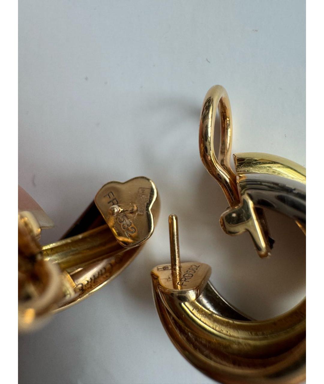 CARTIER Золотые серьги из желтого золота, фото 4