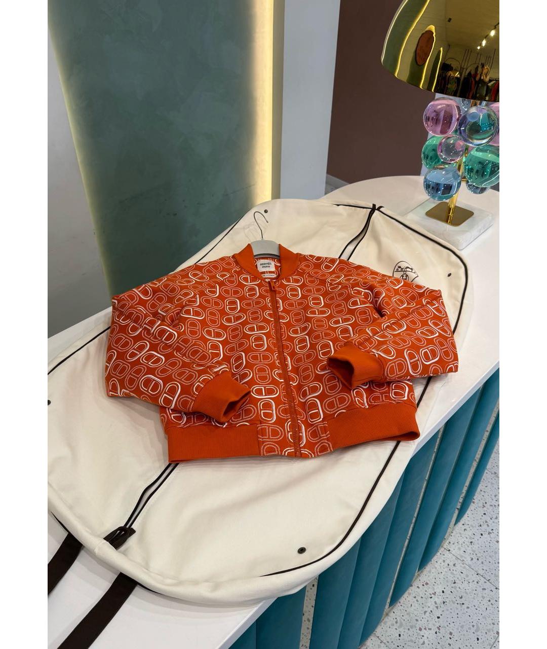 HERMES Оранжевая куртка, фото 7