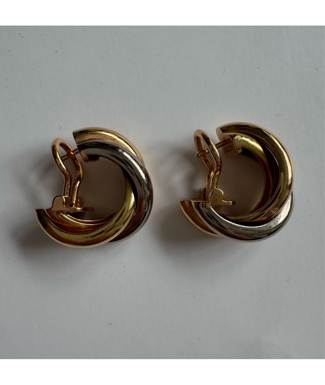 CARTIER Золотые серьги из желтого золота, фото 2