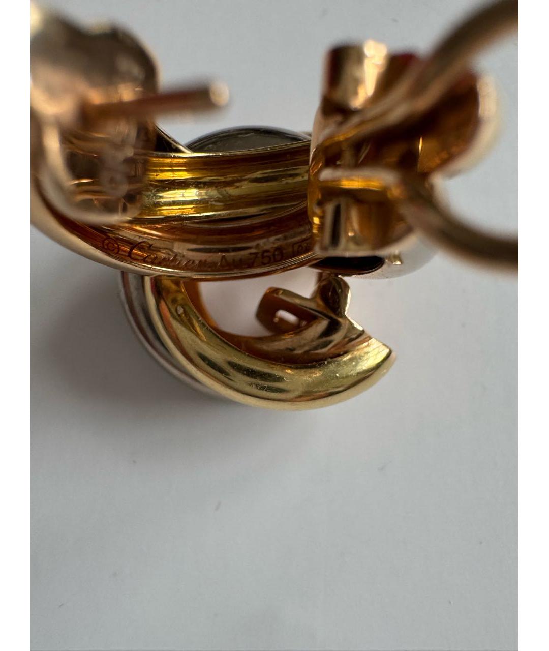 CARTIER Золотые серьги из желтого золота, фото 5