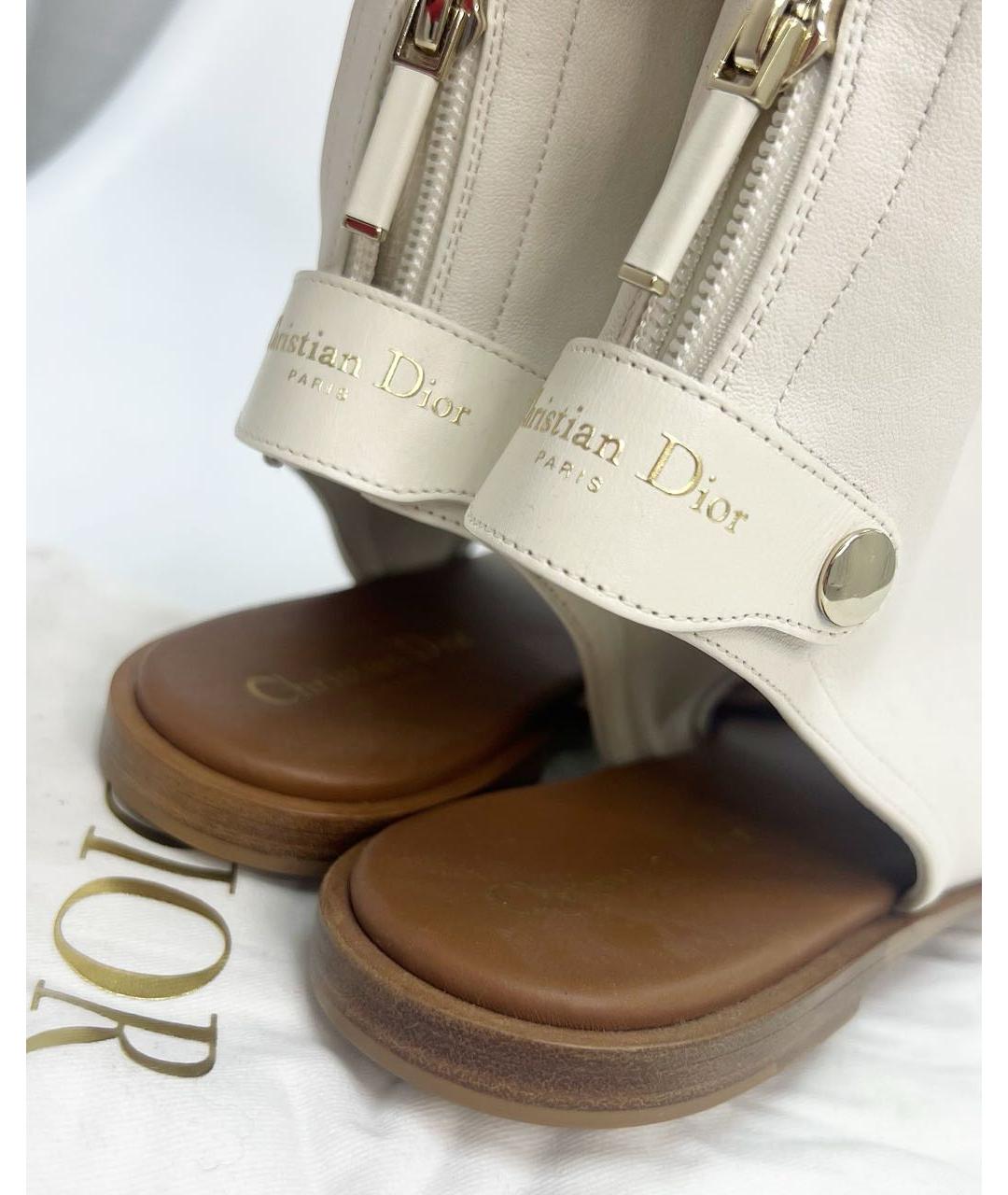 CHRISTIAN DIOR Белые сандалии, фото 5