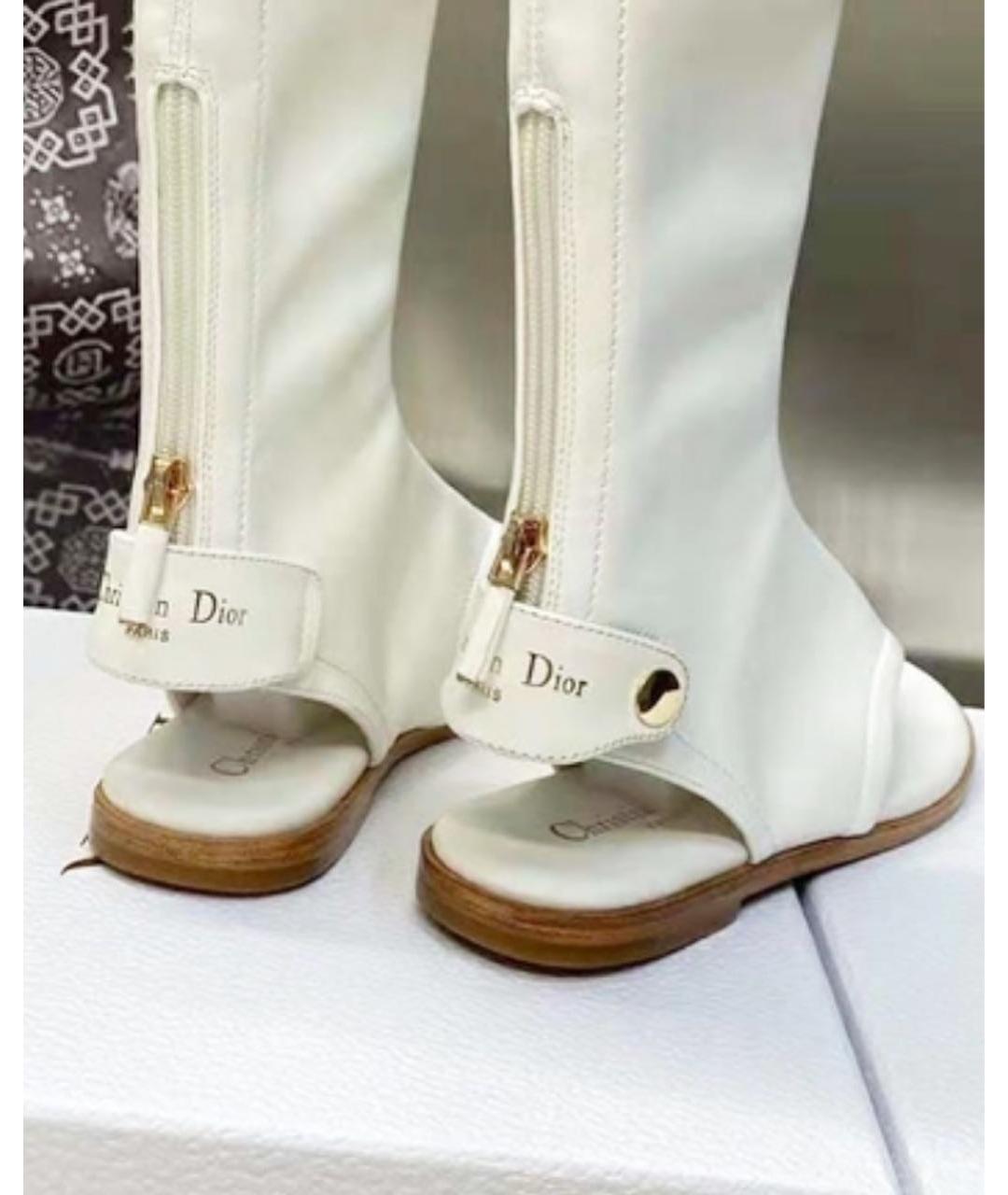 CHRISTIAN DIOR Белые сандалии, фото 4