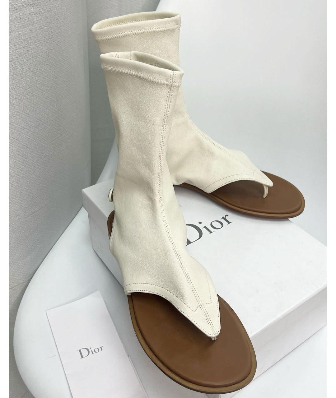 CHRISTIAN DIOR Белые сандалии, фото 3