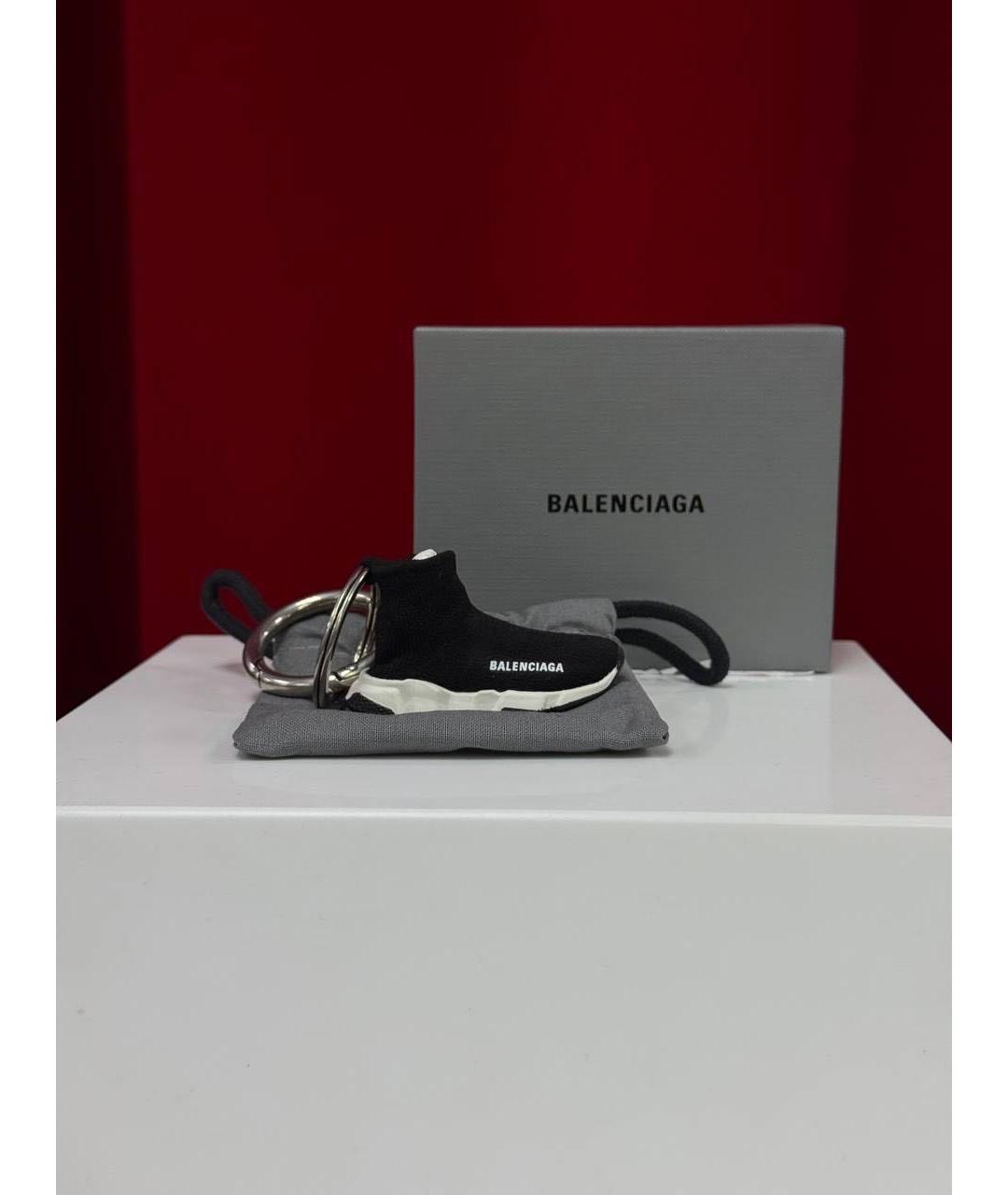 BALENCIAGA Черный брелок, фото 3