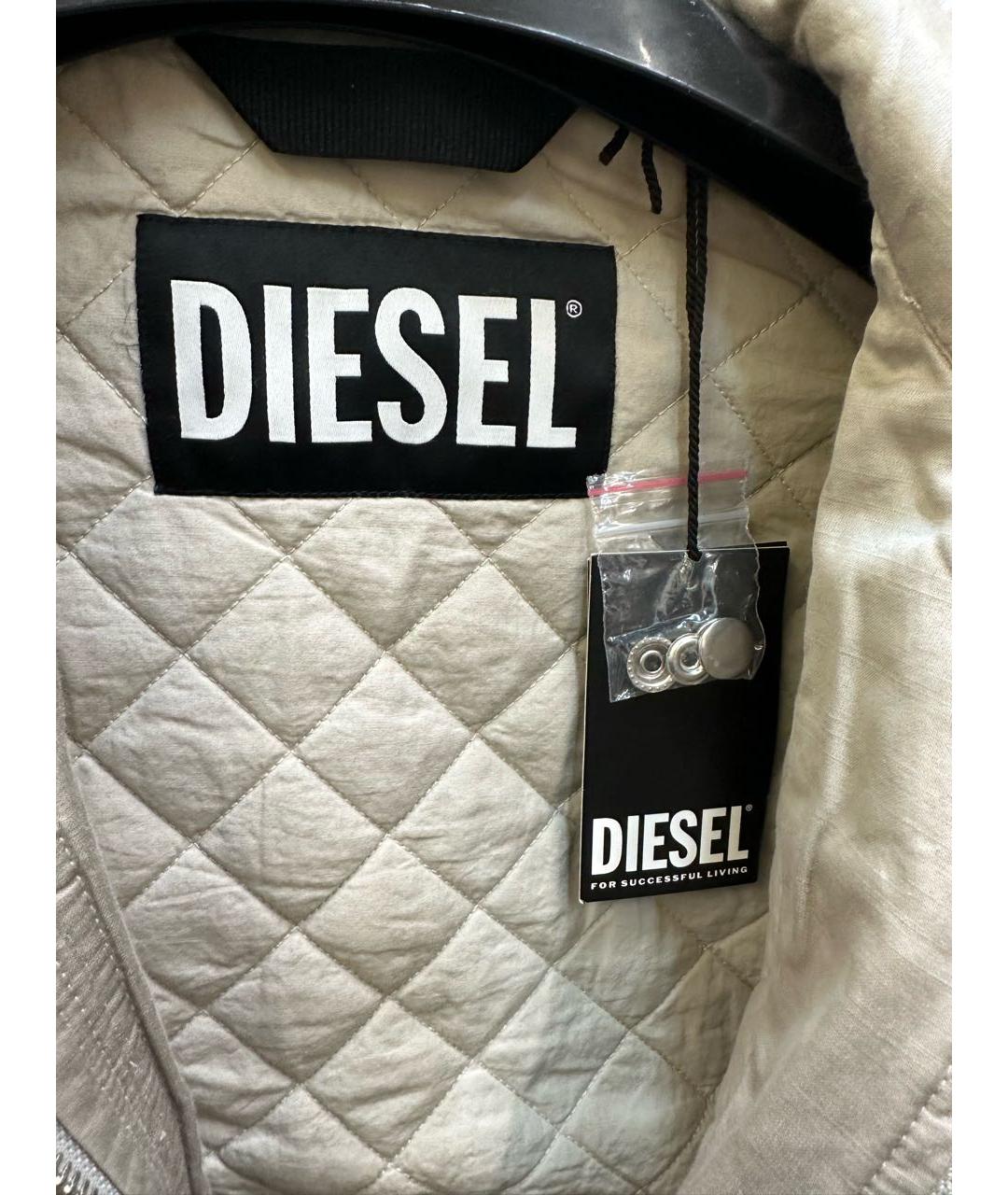 DIESEL Серая хлопковая куртка, фото 4