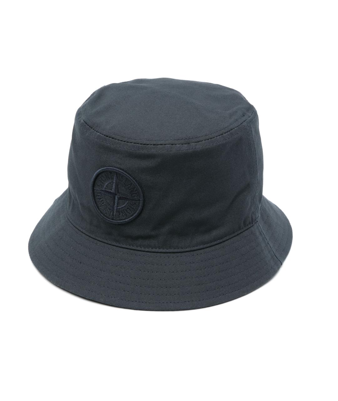 STONE ISLAND Синяя хлопковая шляпа, фото 3