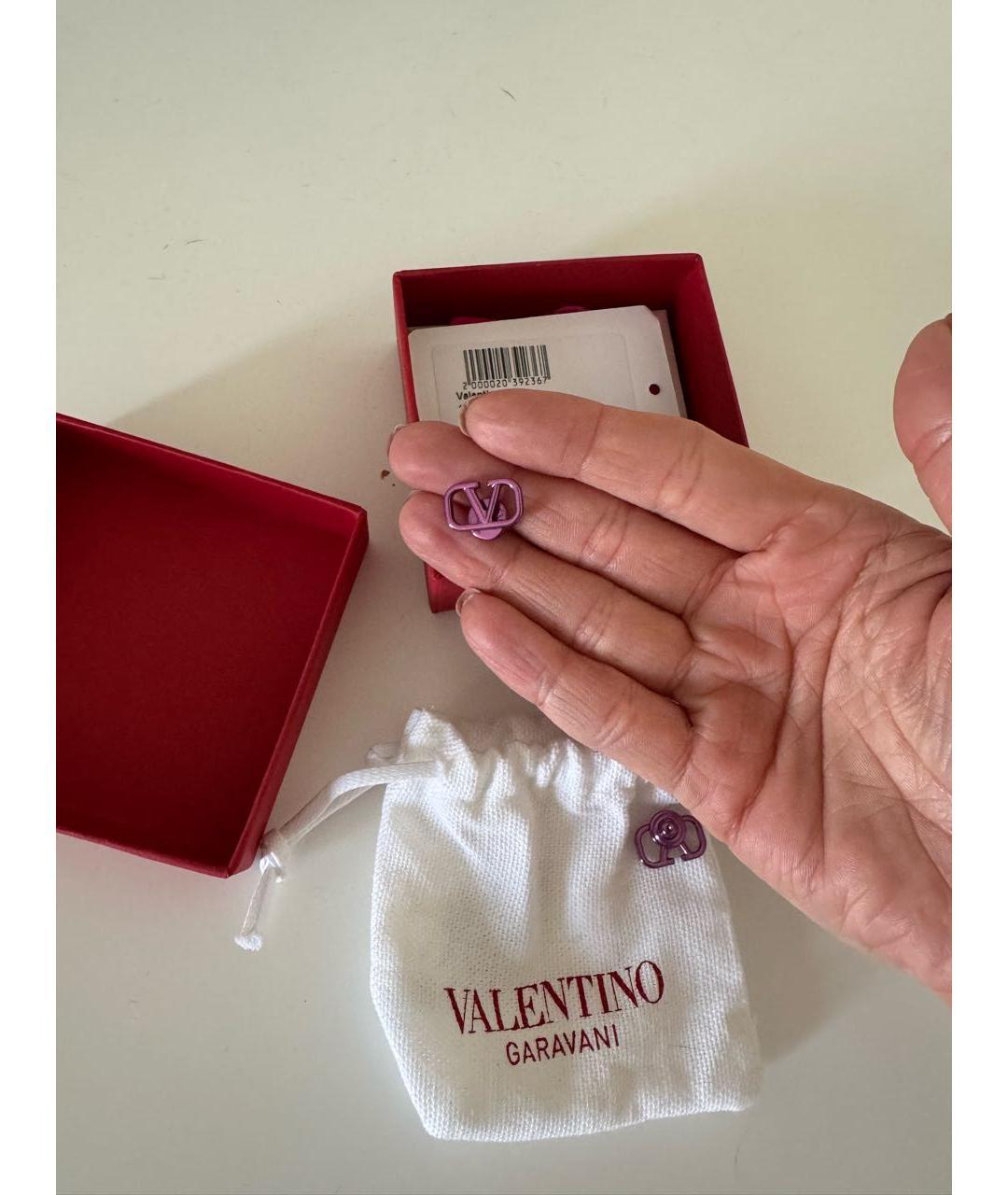 VALENTINO Фиолетовые серьги, фото 3